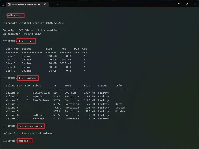 Como redimensionar a partição do Windows 11