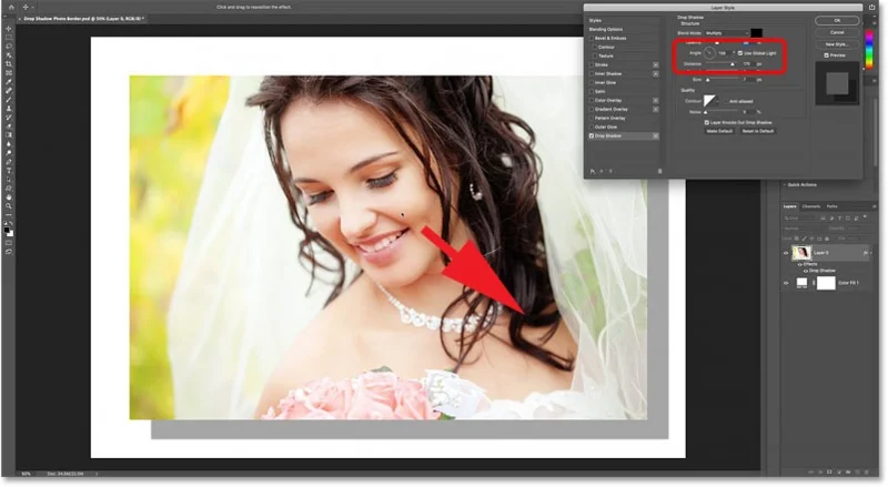 Cómo crear un borde de sombra en Photoshop