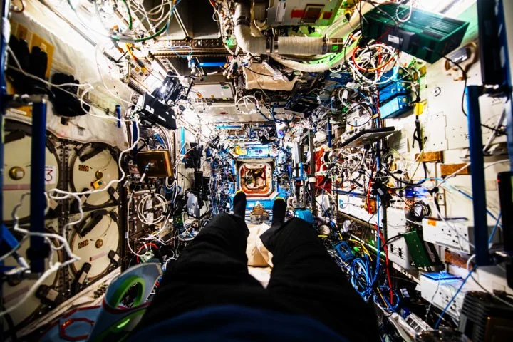 Impresionantes fotografías del interior del laboratorio de la estación espacial ISS