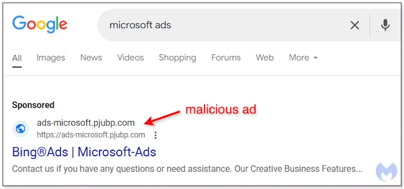 Los piratas informáticos utilizan anuncios maliciosos de Google para robar las cuentas de Microsoft de los usuarios