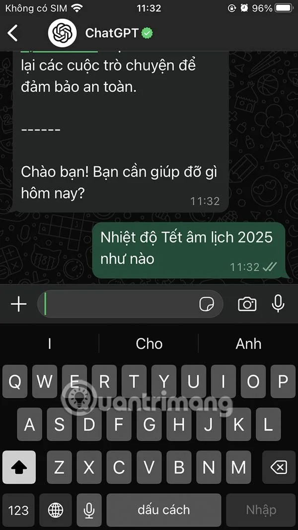 WhatsApp'ta ChatGPT nasıl kullanılır