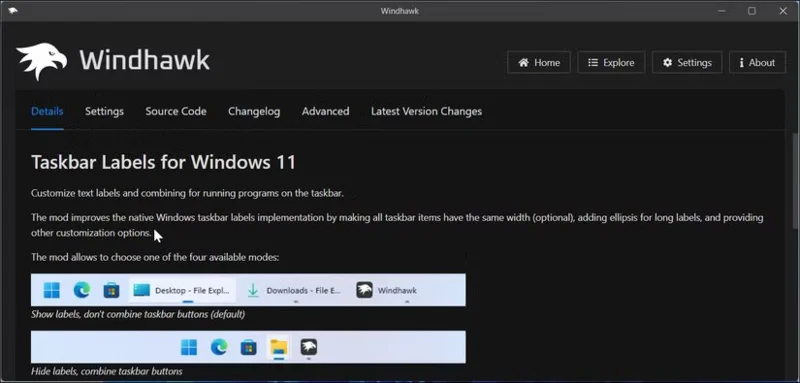 Aprenda sobre Windhawk: una herramienta gratuita de modificación de Windows que desbloquea muchísimas funciones nuevas.