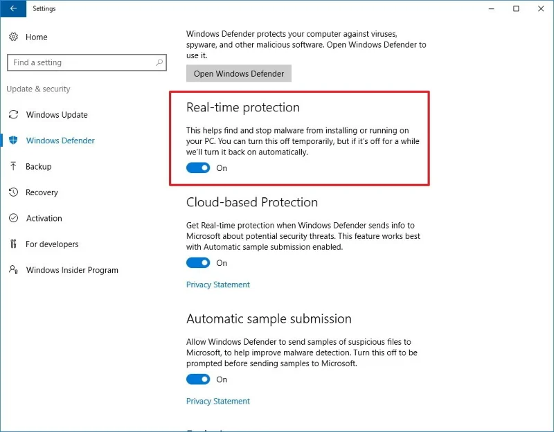 Turn off Windows Defender (Windows Security) on Windows 10, Windows 11