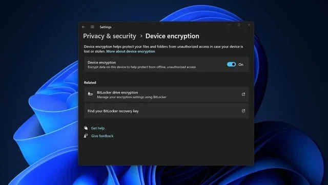 Windows 11 will enable BitLocker drive encryption on every PC