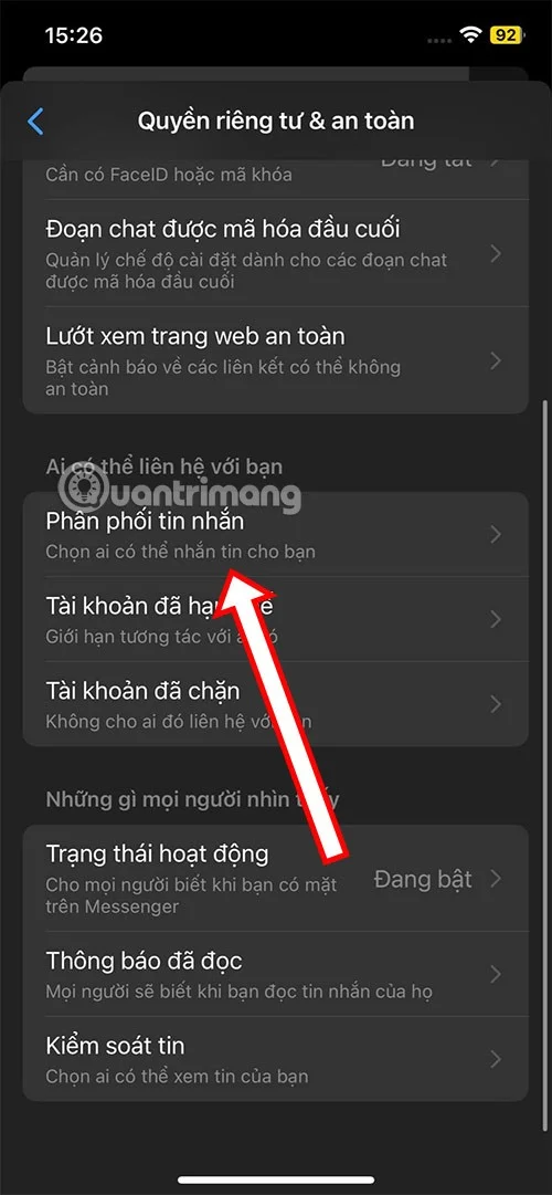 Hoe je geen berichten van vreemden ontvangt op Messenger