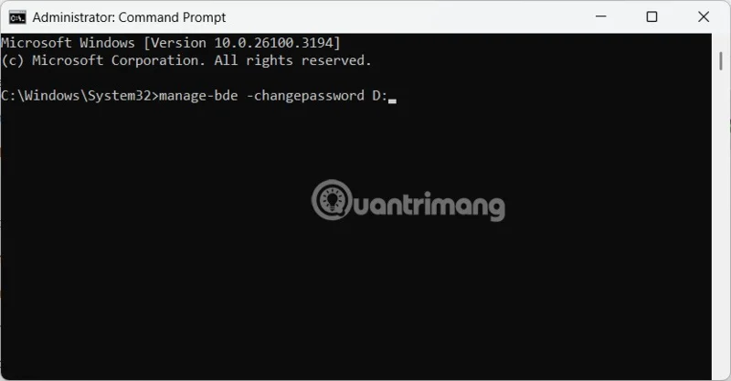 Instruções para alterar a senha do BitLocker no Windows 11