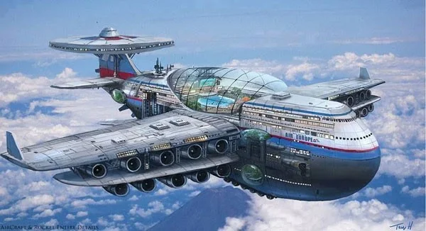 Admira el hotel volador que nunca aterriza y funciona con energía nuclear.