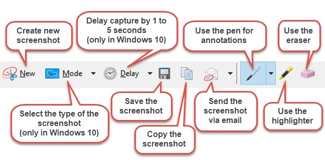 How to use Snipping Tool on Windows 10 full