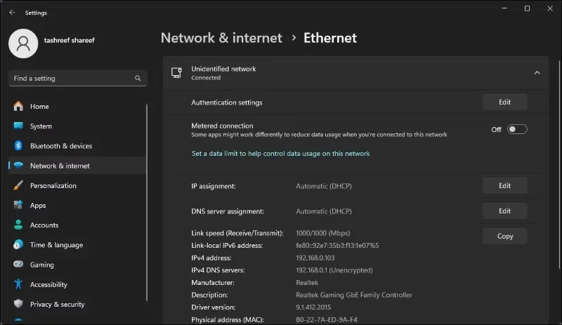 Hoe de fout 'Ethernet heeft geen geldige IP-configuratie' te verhelpen