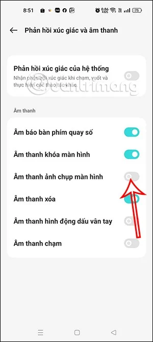 Instruções para desativar o som da captura de tela do Oppo