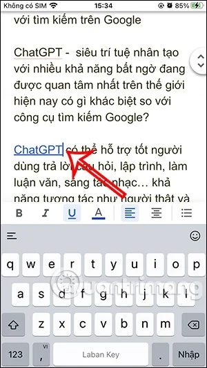 Cómo insertar un enlace en un documento de Google Docs
