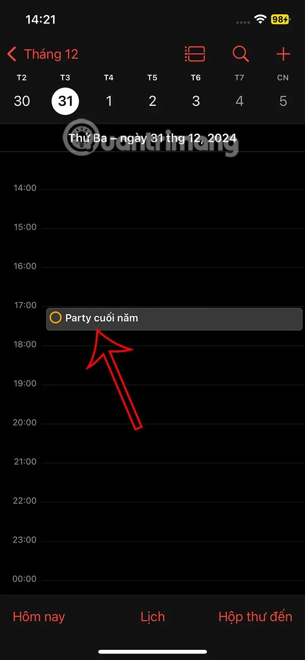 iPhone'daki Takvim'den hatırlatıcılar nasıl silinir