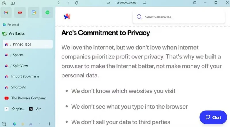 Razones para usar Arc Browser como navegador en lugar de Google Chrome