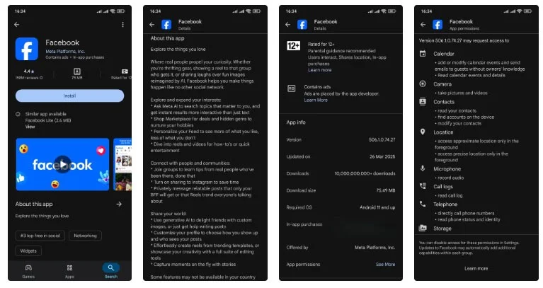 Why should you always check app permissions before pressing install?