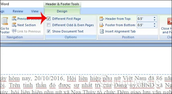 Hoe u verschillende kop- en voetteksten in Word kunt maken