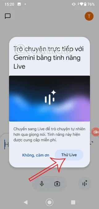 Gemini Live gebruiken op Android