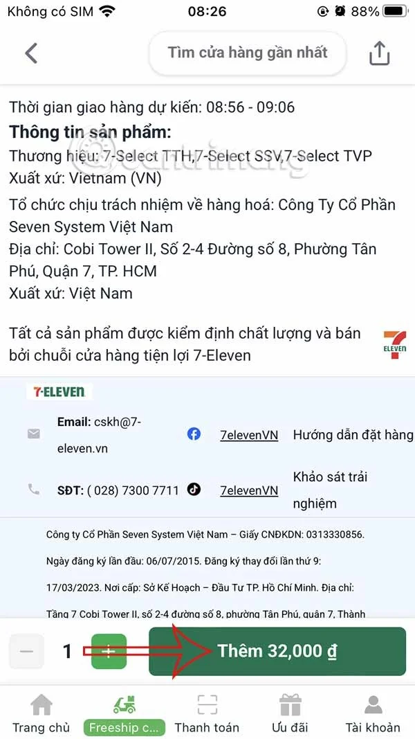 7-Eleven'da alışveriş talimatları