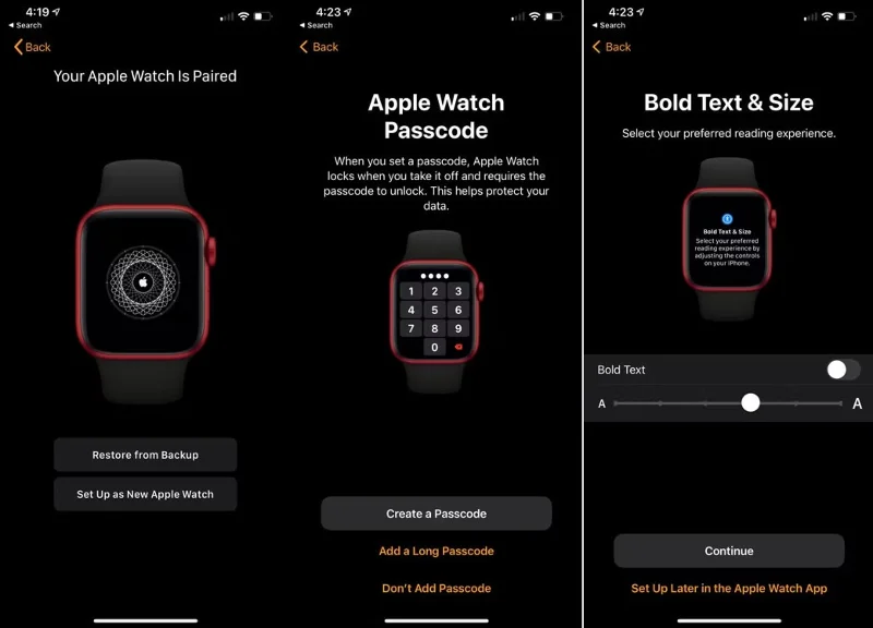 Een nieuwe Apple Watch instellen