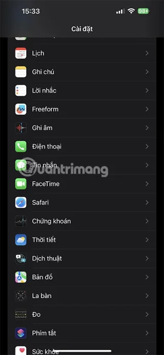 Cookies inschakelen in Lien Quan, cookies inschakelen/uitschakelen op de iPhone
