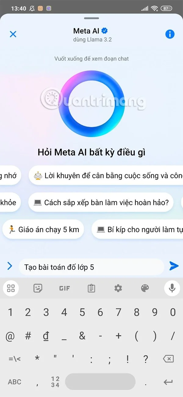 كيفية استخدام روبوت المحادثة Meta AI على Messenger