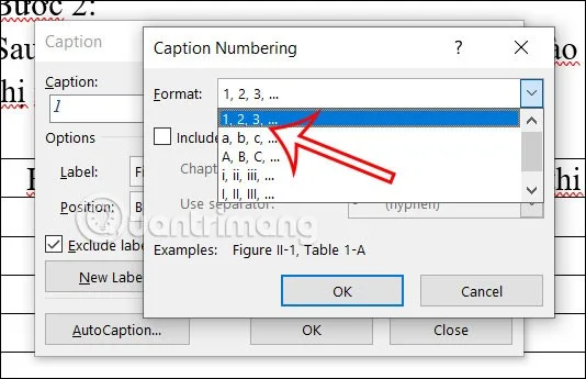 Word'de tablo başlıkları ekleme talimatları