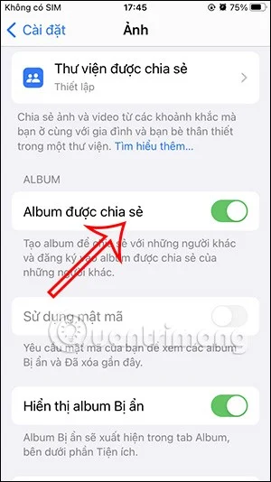iPhone에서 앨범 공유를 끄는 방법