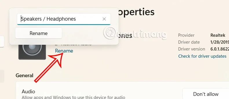 Windows 11'de Bluetooth cihazlarının adını değiştirme talimatları
