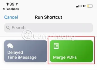 Instrucciones para fusionar archivos PDF en iPhone