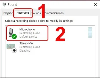Fix microphone not working in Windows 10