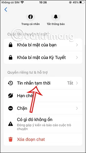Cómo eliminar mensajes de Messenger automáticamente con mensajes temporales