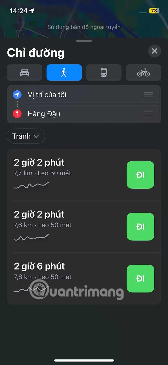 Instructions for downloading offline Apple Maps