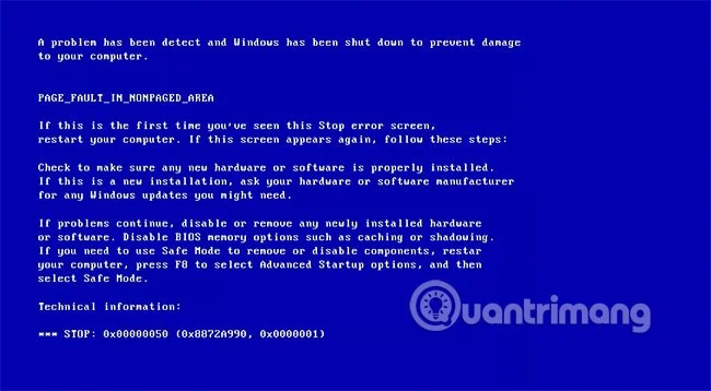 Instructions pour corriger les erreurs d'écran bleu sur les ordinateurs