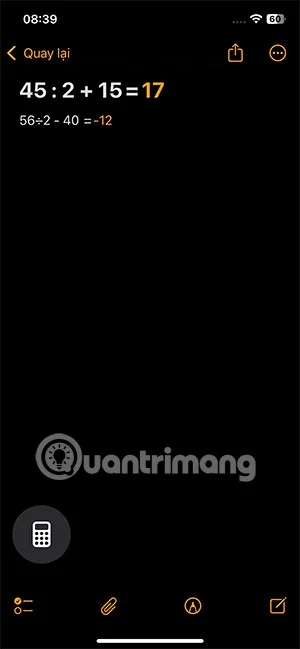 Cómo escribir notas de matemáticas en la calculadora de iOS 18