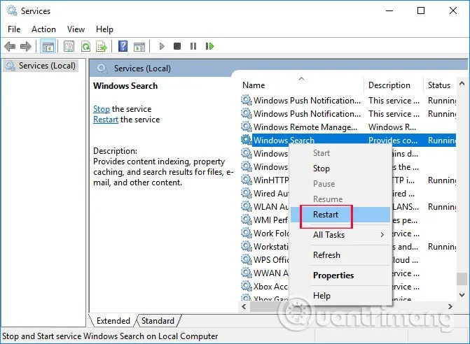 How to fix Windows 10 Search error cannot search, not working