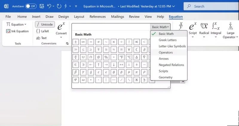 Cómo escribir fórmulas matemáticas en Word muy fácilmente
