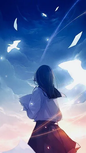 Anime-meisjesfoto's, Anime-meisjesfoto's van vele genres voor telefoons