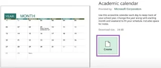 Instruções para criar um calendário no Excel