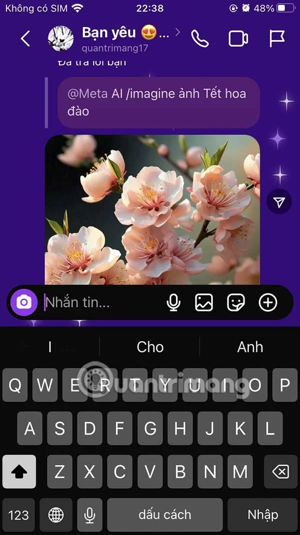 Hoe je AI-afbeeldingen maakt in Instagram-chat