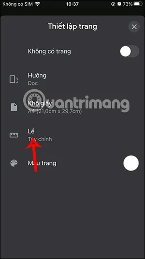 Marges uitlijnen in Google Docs