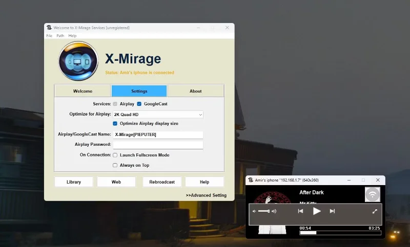 Cómo usar AirPlay en Windows