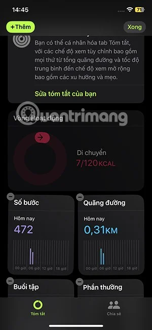 iPhone'da Fitness Uygulaması Nasıl Özelleştirilir
