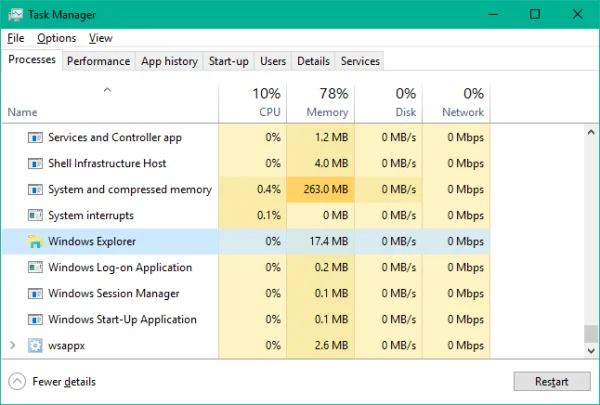 Some ways to fix Start Menu on Windows 10 stopped working