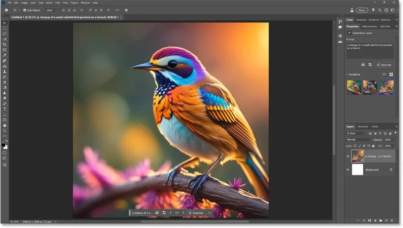Hoe u AI-afbeeldingen in Photoshop maakt met Adobe Firefly