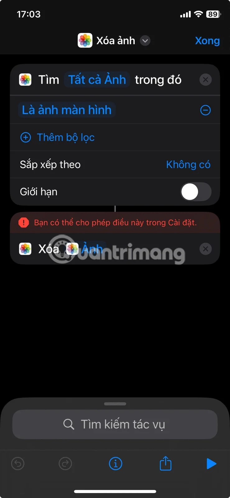 So erstellen Sie eine Verknüpfung zum einfachen Löschen alter Screenshots auf dem iPhone