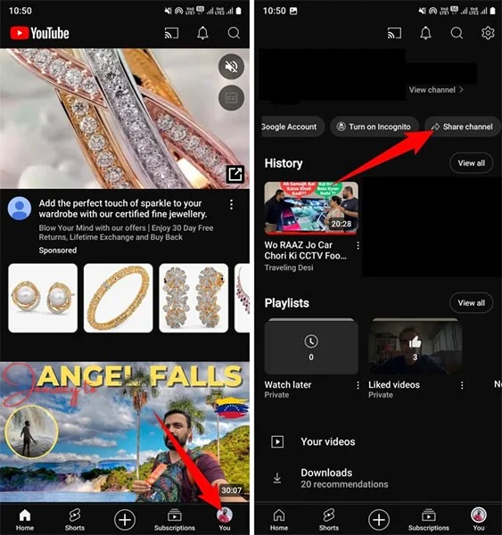 Como compartilhar um canal do YouTube usando um código QR Como compartilhar um canal do YouTube usando um código QR