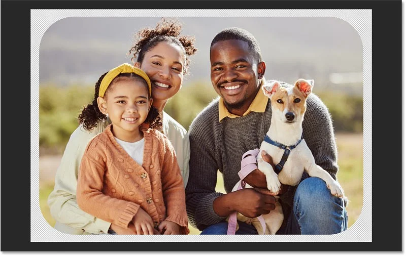 So erstellen Sie Bilder mit abgerundeten Ecken in Photoshop