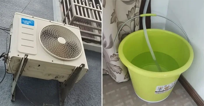 ¿El agua que sale del aire acondicionado está limpia y se puede utilizar?