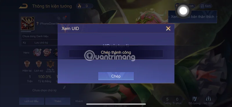 ¿Qué es UID Lien Quan? Cómo obtener el UID Lien Quan