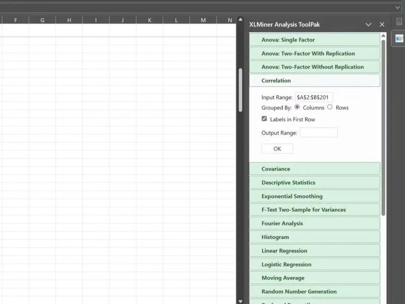 ¿Qué es la función CORREL en Excel?