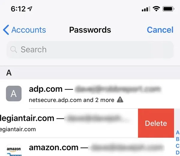 Hoe u opgeslagen wachtwoorden op de iPhone kunt bekijken en eenvoudig wachtwoorden kunt bewerken